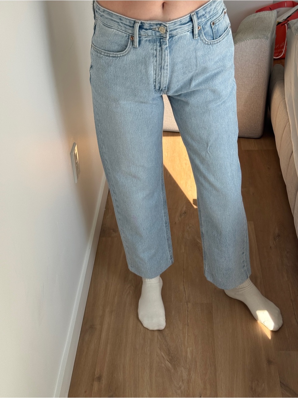 Light Blue women’s Straight-Leg Jeans